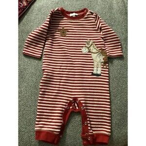 Vintage Le Top red baby romper 3 months
